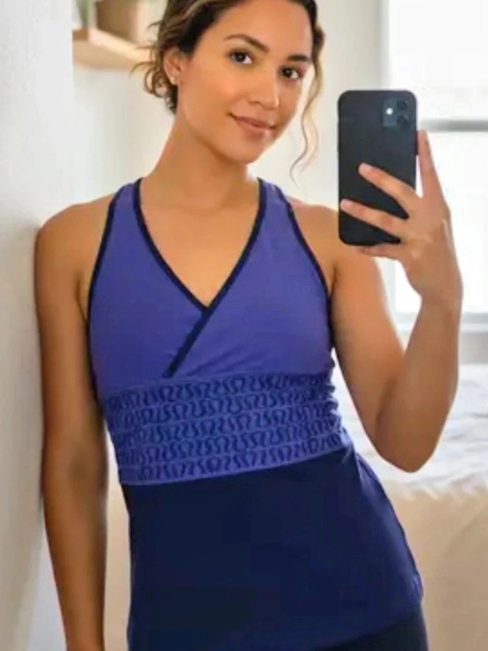 lululemon Wrap It Up Tank Athletic Tank Top Blue Size 12
